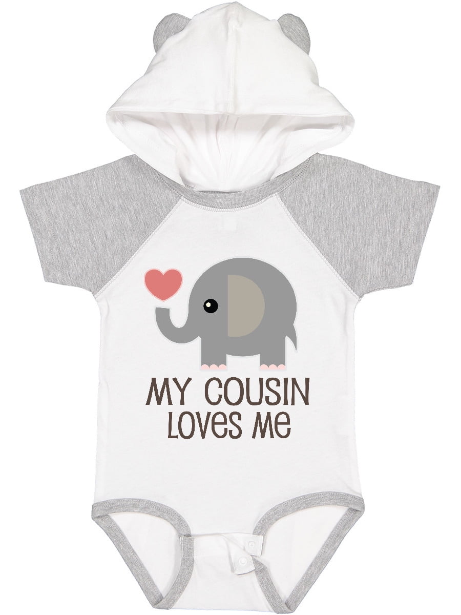 Inktastic My Cousin Loves Me Boys or Girls Baby Bodysuit