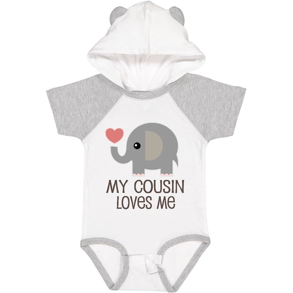 Inktastic My Cousin Loves Me Boys or Girls Baby Bodysuit