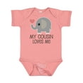 thumbnail image 1 of Inktastic My Cousin Loves Me Boys or Girls Baby Bodysuit, 1 of 5