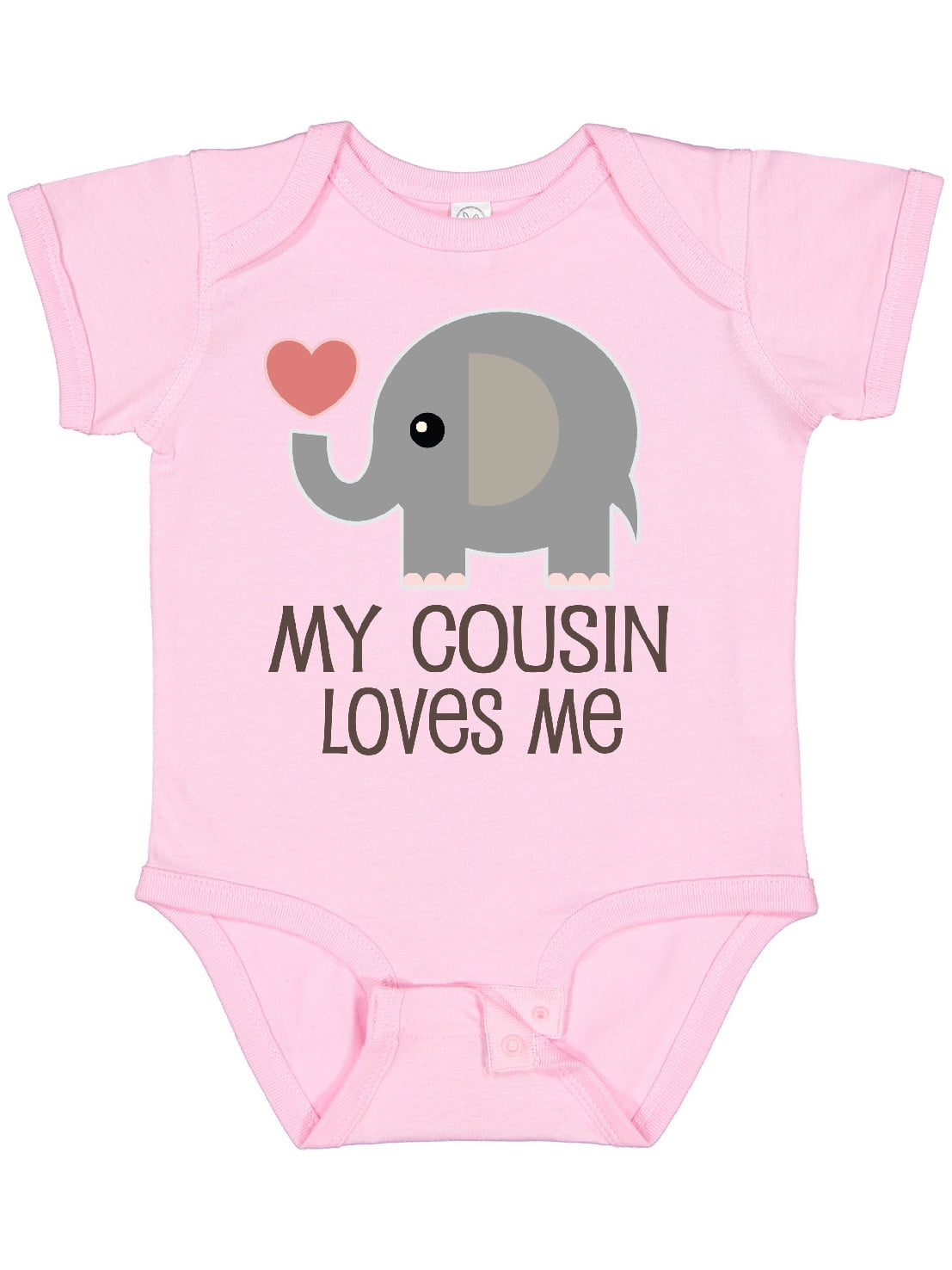 Inktastic My Cousin Loves Me Boys or Girls Baby Bodysuit