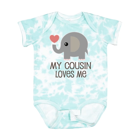 Inktastic My Cousin Loves Me Boys or Girls Baby Bodysuit