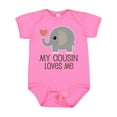 thumbnail image 1 of Inktastic My Cousin Loves Me Boys or Girls Baby Bodysuit, 1 of 5