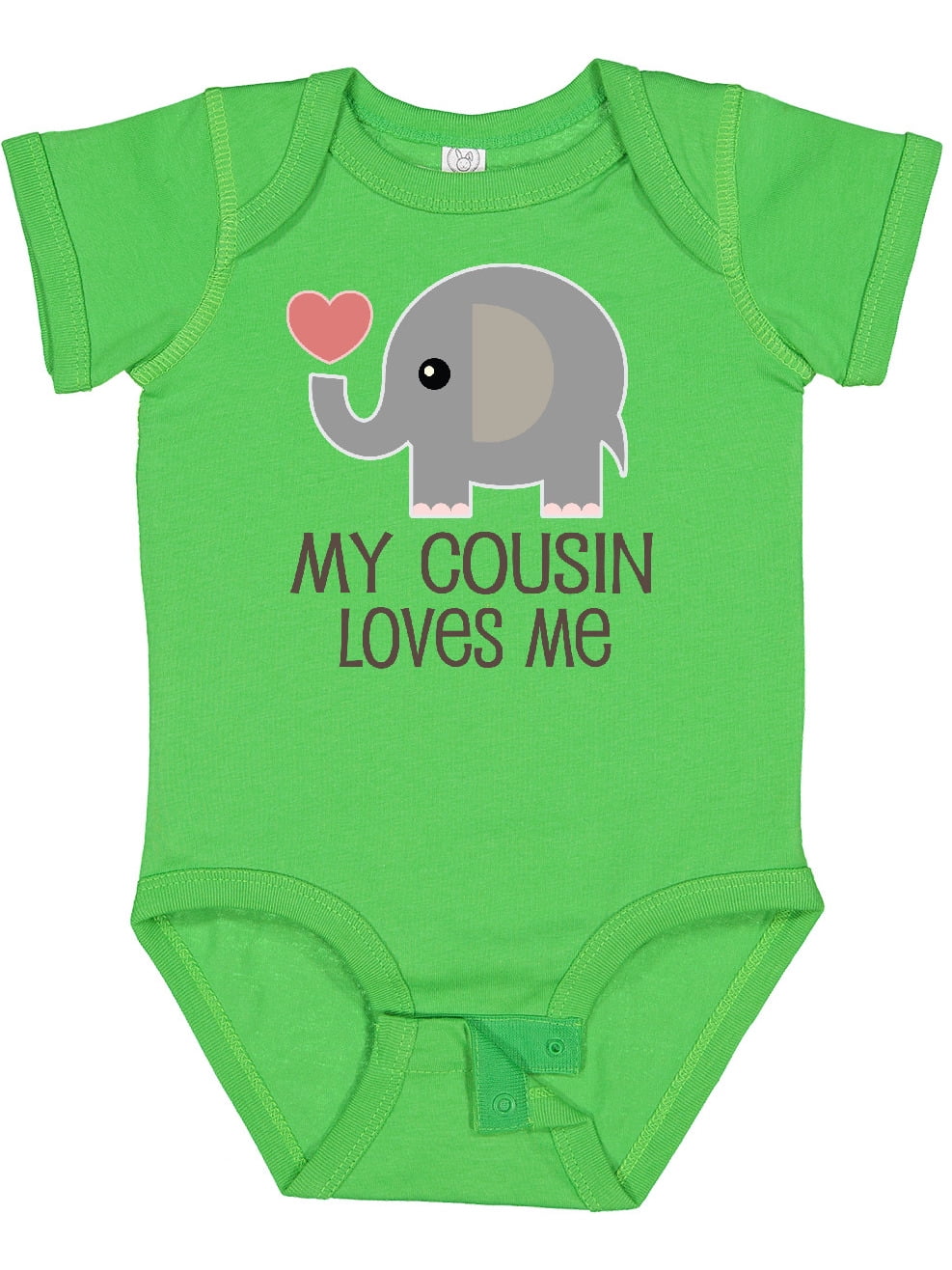 Inktastic My Cousin Loves Me Boys or Girls Baby Bodysuit