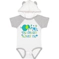 thumbnail image 1 of Inktastic My Cousin Loves Me Cute Elephants Boys or Girls Baby Bodysuit, 1 of 5