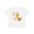 thumbnail image 1 of Inktastic My Cousin Loves Me Cute Giraffe Boys or Girls Baby T-Shirt, 1 of 5