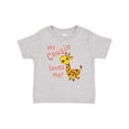 thumbnail image 1 of Inktastic My Cousin Loves Me Cute Giraffe Boys or Girls Baby T-Shirt, 1 of 5