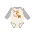 thumbnail image 1 of Inktastic My Cousin Loves Me Cute Giraffe Boys or Girls Long Sleeve Baby Bodysuit, 1 of 5