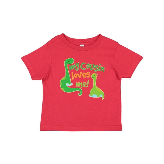 Inktastic My Cousin Loves Me Dinosaur Boys or Girls Baby T-Shirt