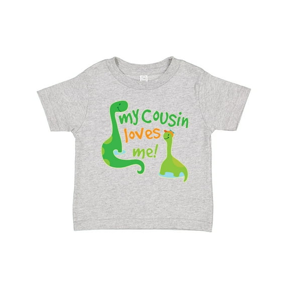 Inktastic My Cousin Loves Me Dinosaur Boys or Girls Toddler T-Shirt
