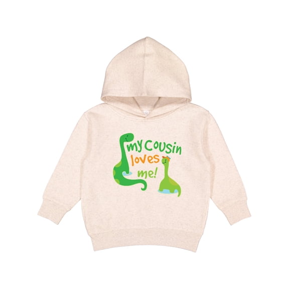 Inktastic My Cousin Loves Me Dinosaur Toddler Hoodie