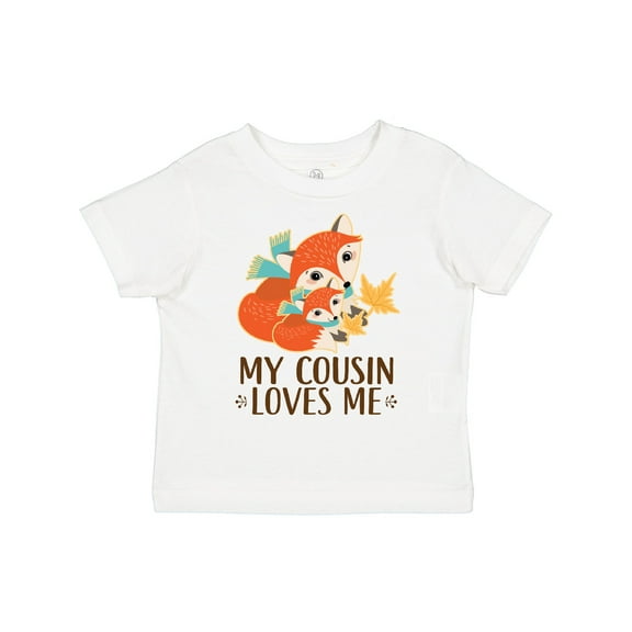 Inktastic My Cousin Loves Me Fox Boys or Girls Toddler T-Shirt