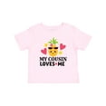 thumbnail image 1 of Inktastic My Cousin Loves Me Pineapple Girls Baby T-Shirt, 1 of 5