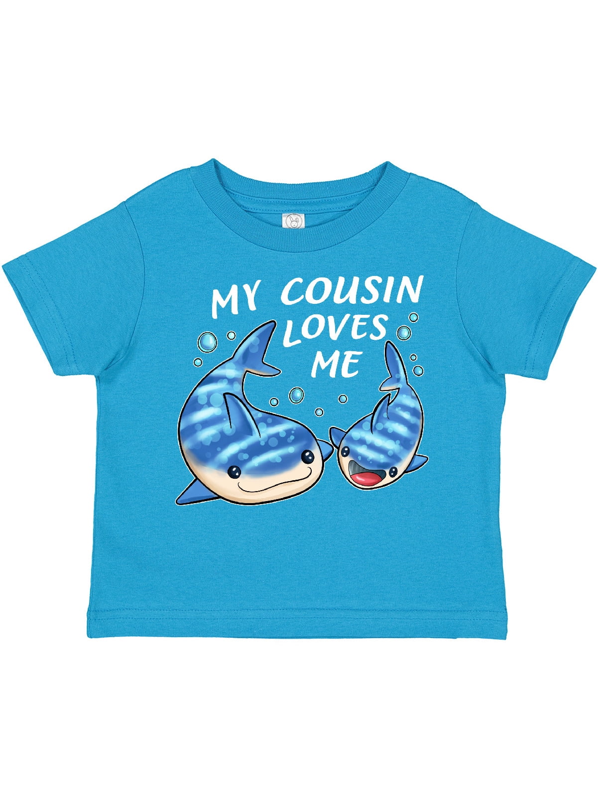 Inktastic My Cousin Loves Me whale shark Boys or Girls Toddler TShirt