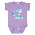 thumbnail image 1 of Inktastic My Cousin Loves Me with Cute Sharks Boys or Girls Baby Bodysuit, 1 of 5