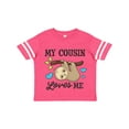 thumbnail image 1 of Inktastic My Cousin Loves Me with Sloth and Hearts Boys or Girls Toddler T-Shirt, 1 of 5