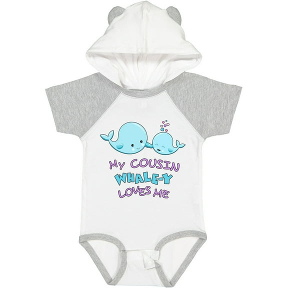 Inktastic My Cousin Whale-y Loves Me Boys or Girls Baby Bodysuit