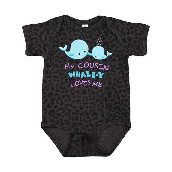 Inktastic My Cousin Whale-y Loves Me Boys or Girls Baby Bodysuit