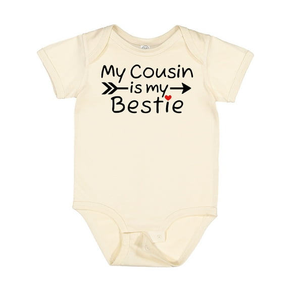 Inktastic My Cousin is My Bestie Boys or Girls Baby Bodysuit