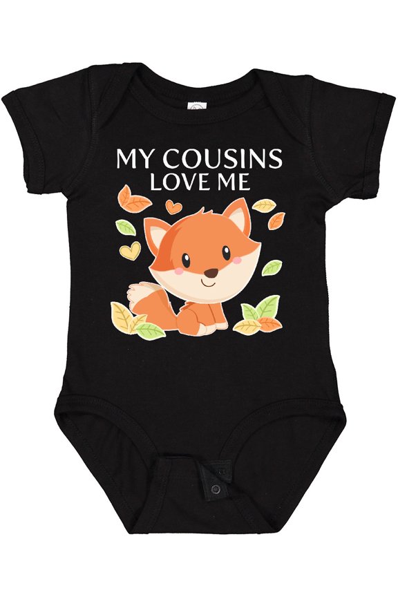 My Cousins Love Me Little Fox Boys or Girls Baby Bodysuit