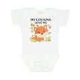 thumbnail image 1 of Inktastic My Cousins Love Me Little Fox Boys or Girls Baby Bodysuit, 1 of 5