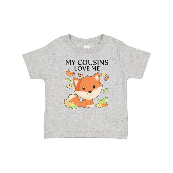 Inktastic My Cousins Love Me- Little Fox Boys or Girls Baby T-Shirt