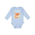 thumbnail image 1 of Inktastic My Cousins Love Me Little Fox Boys or Girls Long Sleeve Baby Bodysuit, 1 of 5