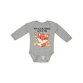 thumbnail image 1 of Inktastic My Cousins Love Me- Little Fox Boys or Girls Long Sleeve Baby Bodysuit, 1 of 5
