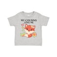thumbnail image 1 of Inktastic My Cousins Love Me Little Fox Boys or Girls Toddler T-Shirt, 1 of 5
