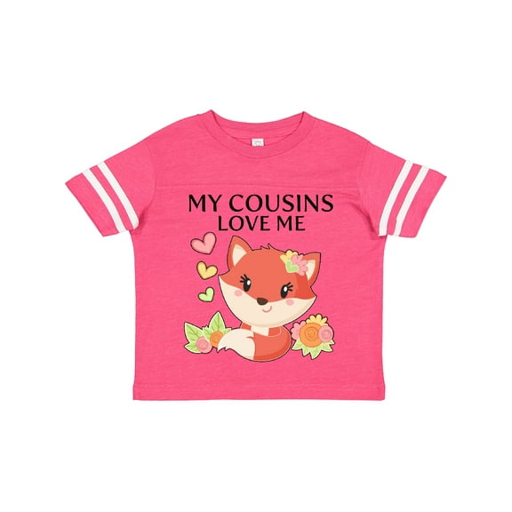 Inktastic My Cousins Love Me Little Fox Boys or Girls Toddler T-Shirt