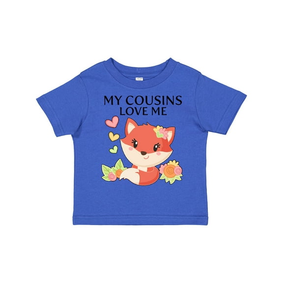 Inktastic My Cousins Love Me Little Fox Boys or Girls Toddler T-Shirt