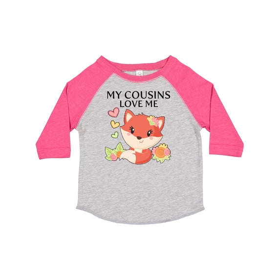 Inktastic My Cousins Love Me Little Fox Boys or Girls Toddler T-Shirt