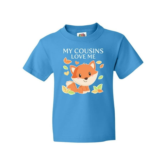 Inktastic My Cousins Love Me- little fox Youth T-Shirt