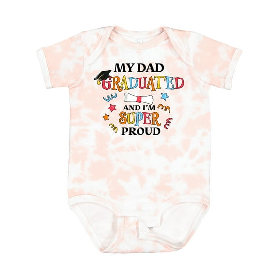 Inktastic My Dad Graduated and I'm Super Proud Boys or Girls Baby Bodysuit