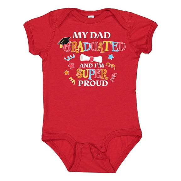 Inktastic My Dad Graduated and I'm Super Proud Boys or Girls Baby Bodysuit
