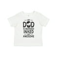 thumbnail image 1 of Inktastic My Dad is Bearded Inked and Awesome Boys or Girls Toddler T-Shirt, 1 of 5