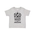 thumbnail image 1 of Inktastic My Dad is Bearded Inked and Awesome Boys or Girls Toddler T-Shirt, 1 of 5