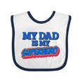 thumbnail image 1 of Inktastic My Dad is My Superhero Boys or Girls Baby Bib, 1 of 4