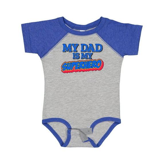 Inktastic My Dad is My Superhero Boys or Girls Baby Bodysuit