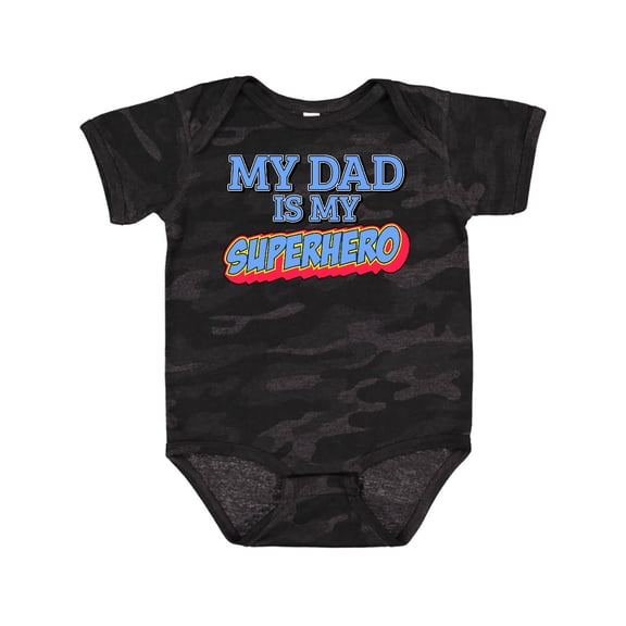 Inktastic My Dad is My Superhero Boys or Girls Baby Bodysuit