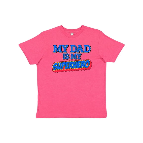 Inktastic My Dad is My Superhero Youth T-Shirt