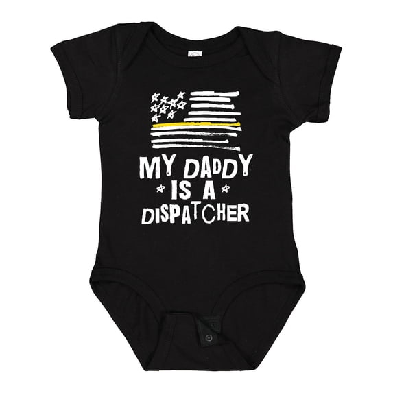 Inktastic My Dad is a Dispatcher Emergency Services Boys or Girls Baby Bodysuit