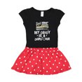 thumbnail image 1 of Inktastic My Dad is a Dispatcher Emergency Services Gift Toddler Girl Dress, 1 of 4