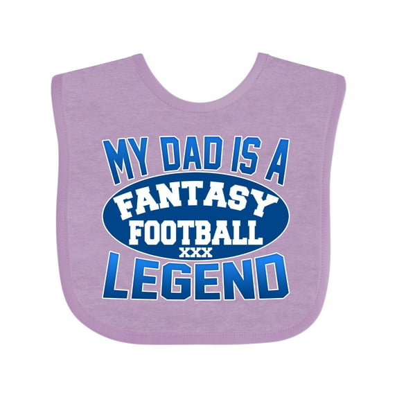 Inktastic My Dad is a Fantasy Football Legend Boys or Girls Baby Bib