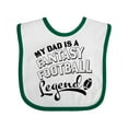 thumbnail image 1 of Inktastic My Dad is a Fantasy Football Legend Boys or Girls Baby Bib, 1 of 4