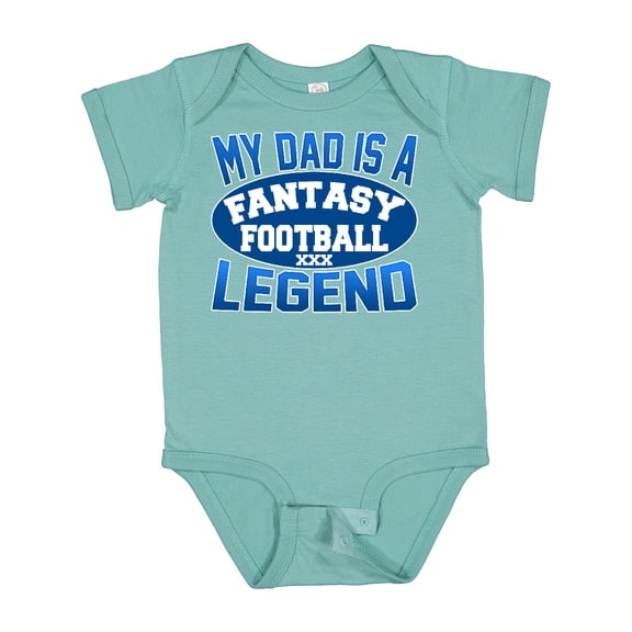 Inktastic My Dad is a Fantasy Football Legend Boys or Girls Baby Bodysuit