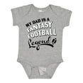 thumbnail image 1 of Inktastic My Dad is a Fantasy Football Legend Boys or Girls Baby Bodysuit, 1 of 5