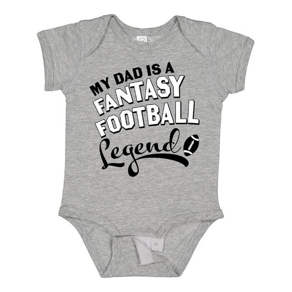 Inktastic My Dad is a Fantasy Football Legend Boys or Girls Baby Bodysuit