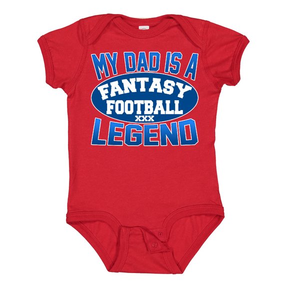 Inktastic My Dad is a Fantasy Football Legend Boys or Girls Baby Bodysuit