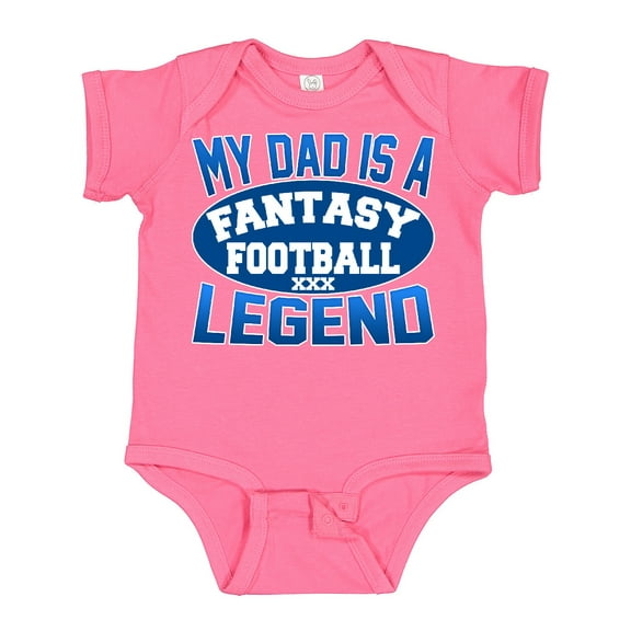 Inktastic My Dad is a Fantasy Football Legend Boys or Girls Baby Bodysuit