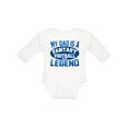 thumbnail image 1 of Inktastic My Dad is a Fantasy Football Legend Boys or Girls Long Sleeve Baby Bodysuit, 1 of 5